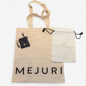 Nwot! Mejuri Set: Canvas Tote, Dust bag & Pouch